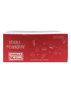 saborizante de vainilla cristalino Molina Caja 24 x120ml