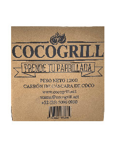Carbón de cascara de coco Caja 12kg