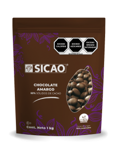 Sicao Chocolate Semi Amargo 52% Botón Bolsa 1Kg