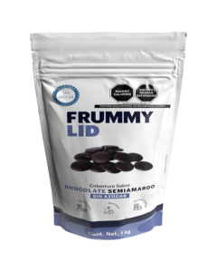 FRUMMY COBERTURA SABOR CHOCOLATE SEMI AMARGO SIN AZÚCAR 1KG
