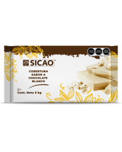 Sicao Sabor Chocolate Blanco (Sucedáneo) Marqueta 5 Kg.