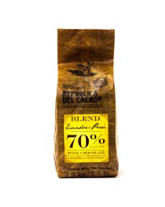 República del Cacao Chocolate Ecuador + Peru 70% bolsa 2.5kg