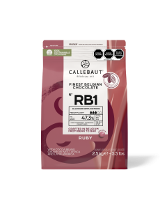 Callebaut Chocolate Ruby Callets Bolsa 2.5 Kg.