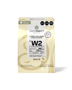 Callebaut Cobertura de Chocolate Blanco 28.1% Callets Bolsa 2.5 Kg.
