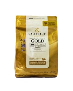 Callebaut Chocolate de Leche con Caramelo Gold Callets Bolsa 2.5 Kg.