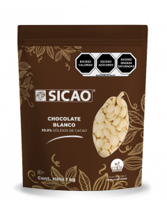 Sicao Chocolate Blanco Botón Bolsa 1 Kg.