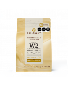 Callebaut Cobertura de Chocolate Blanco 28.1% Callets Bolsa 2.5 Kg.