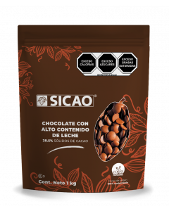 Sicao Chocolate de Leche Botón Bolsa 1 Kg.