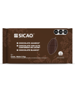 Sicao Chocolate Semi Amargo 52% Block 5 Kg.