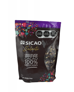 Sicao Selecto Chocolate Amargo Wafer 66.5% Bolsa 1 Kg.